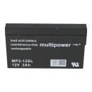 Multipower Lead battery mp2-12sl Pb 12v / 2.0Ah