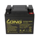 Replacement battery for Kymco Healthcare Bremen, McFox and Poel for u 2x Kung Long 12v 50Ah lead-acid battery cycle-proof agm vrla
