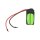 Notleuchten-Akku 4,8V 1800mAh NiMH F2x2 AA / Mignon