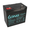 Replacement battery for sterling s425 2x 12v (24v) 55Ah cycle proof agm long