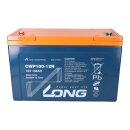Kung long battery 12v 100Ah agm wp-cwp100-12n design life 12 years especially for solar applications