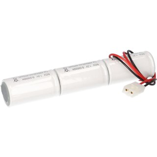 Notleuchten Akku 3,6V NiCd 4500mAh Mono L1x3 mit Kabel und Stecker