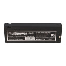 PB Akku Multipower MP1222A für Laerdal HeartStart 4000 / Absaugpumpe LSU - 12V 2Ah