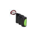 Notleuchtenakku 3,6V 4000mAh NiMH F1x3 – Baby C – 20 cm Kabel – passend für F31NIMH4000 / NIMH4000