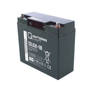 Q-Batteries 12LSX-18 AGM Akku 12V 19,6Ah mit F13 (M5)