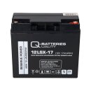 Q-Batteries 12LSX-17 12V 17Ah Blei-Vlies-Akku AGM 10 Jahre