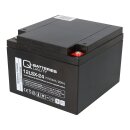 Q-Batteries 12LSX-24 12 V 24 Ah AGM 10-Jahres-Akku