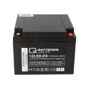 Q-Batteries 12LSX-24 12V 24Ah Blei-Vlies-Akku AGM 10 Jahre