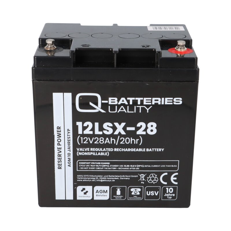 Q-battery 12LSX-12 F2. Batería para reserva de energía Q-battery 7Ah 12V