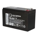 Q-Batteries 12LSX-7 12 V 7 Ah AGM 10-Jahres-Akku