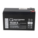Q-Batteries 12lsx-9 12v 8,8Ah lead-fleece battery / agm...