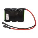 Emergency light battery NiMH 3.6v 4000mAh F1x3 Baby c with cable and Faston sockets -4.8mm / +6.3mm