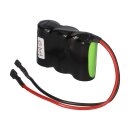 Notleuchtenakku NiMH 3,6V 4000mAh F1x3 Baby C mit Kabel und Faston-Buchsen -4,8mm / +6,3mm