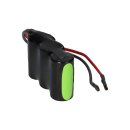 Notleuchtenakku NiMH 3,6V 4000mAh F1x3 Baby C mit Kabel und Faston-Buchsen -4,8mm / +6,3mm