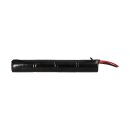 Notleuchtenakku NiCd 4,8V 4500mAh L1x4 Mono D mit Kabel und Faston-Buchsen -4,8mm +6,3mm