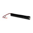 Emergency light battery NiCd 4.8v 4500mAh L1x4 Mono d with cable and Faston sockets -4.8mm +6.3mm