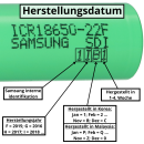 100x Samsung inr18650-25r 3.6v 2550mAh 8c 20a