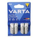 40x Varta Ultra Lithium AA Mignon Batterie 10x 4er Blister 6106