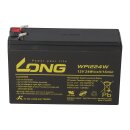 Kung Long WP1224W 12V 6Ah AGM Bleiakku F1 4,8mm Hochstrom