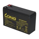 Kung Long WP1224W 12V 6Ah AGM Bleiakku F1 4,8mm Hochstrom