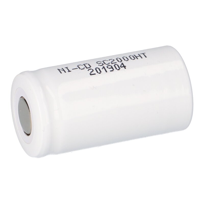 NiCd SUBC Zelle 1,2v 2000mAh Hochtemperatur Akkuman.de