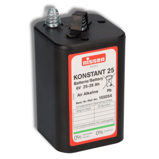 Nissen Konstant 25 - 6V / 25-28Ah Luftsauerstoff - ohne Quecksilber und Cadmium