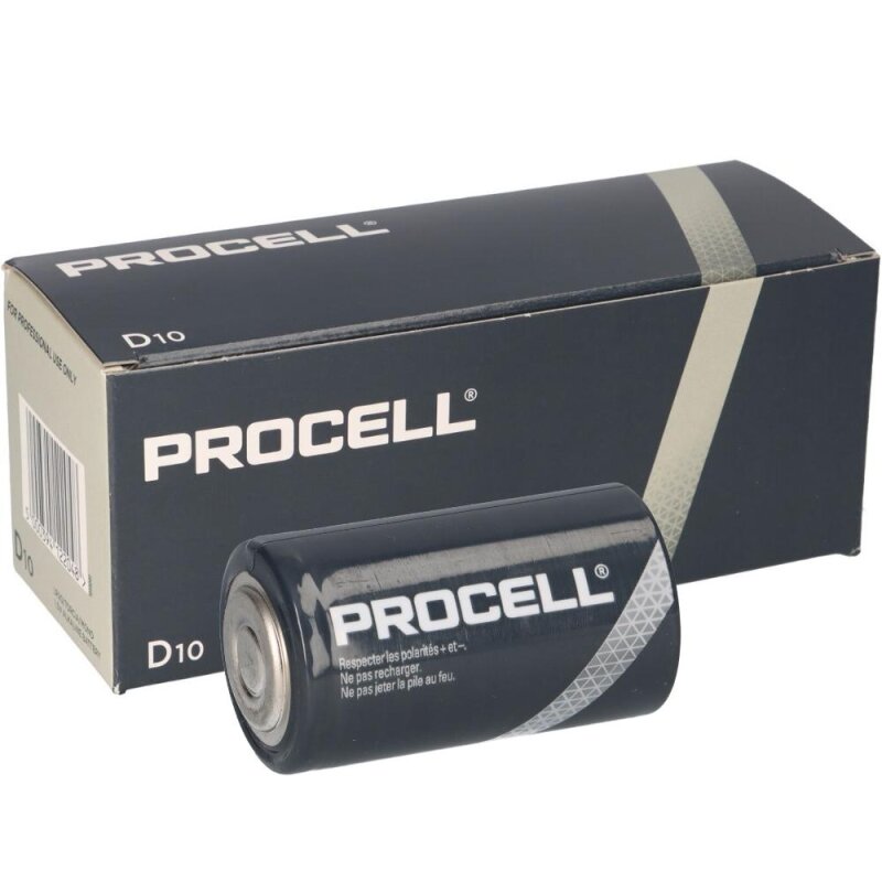 10x Procell Duracell MN1300 Mono Batterie Originalkarton 10St 10x Procell Duracell MN1300 Mono Batterie Originalkarton 10St