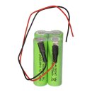 Akkupack für Notbeleuchtung NiMH 4,8V 1800mAh AA L2x2 Kabel 20cm