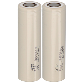 2x Samsung inr21700-30t 3.6v 3000mAh 35a li-ion battery
