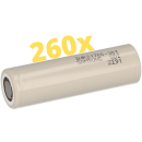 260x Samsung INR21700-30T 3,6V 3000mAh 35A Li-Ion-Akku