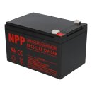 NPP NP12-12 AGM Akku 12V 12Ah – passend für USV, Notstrom, Alarm & Telekom