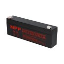 NPP NP12-2.3 AGM Akku 12V 2,3Ah – passend für Alarm, Notlicht & Steuerung