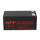 NPP NP12-3.2 AGM Akku 12V 3,2Ah – passend für Notlicht, Alarm & Steuerung