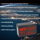 NPP NP12-7.2 AGM Akku 12V 7,2Ah – passend für...