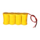 Notleuchten-Akku 4,8V 4000mAh NiCd F1x4 20 cm Kabel