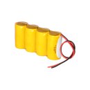Notleuchten-Akku 4,8V 4000mAh NiCd F1x4 20 cm Kabel