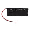 Akkupack 6V 4,0Ah NiCd F1x5 Notleuchten HT 20cm Kabel...