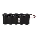 Notleuchtenakku 6V 4000mAh NiCd F1x5 HT | 20cm Kabel