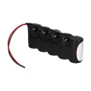 Notleuchtenakku 6V 4000mAh NiCd F1x5 HT | 20cm Kabel