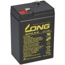 Kung Long Akku WP4.5 6 AGM Blei Vlies 6 Volt 4,5Ah