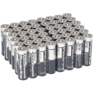 48x mignon aa lr6 mn1500 battery panasonic powerline industrial 3133mAh