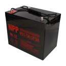 NPP Lead acid battery agm npd12-75 12v 75Ah cycle proof