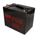 NPP NPD12-75 AGM Deep-Cycle Bleiakku 12V 75Ah zyklenfest