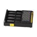 SET Nitecore D4 + 8x 14500 AA Solar Akku LiFePO4 3,2V 600mAh