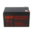 NPP NPD12-12 AGM Deep-Cycle Bleiakku 12V 12Ah zyklenfest