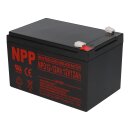 NPP NPD12-12 AGM Deep-Cycle Bleiakku 12V 12Ah zyklenfest