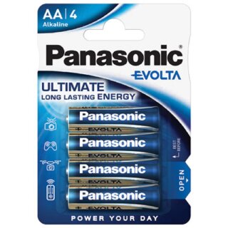Panasonic AA Mignon Evolta Batterie 1,5V 4er Blister