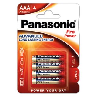 Panasonic AAA Micro Pro Power Batterie 1,5V 4er Blister