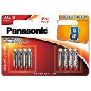 Panasonic AAA Micro Pro Power 1,5V Batterie 8er Blister