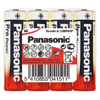 Panasonic AA Mignon Pro Power Batterie 1,5V 4er Set